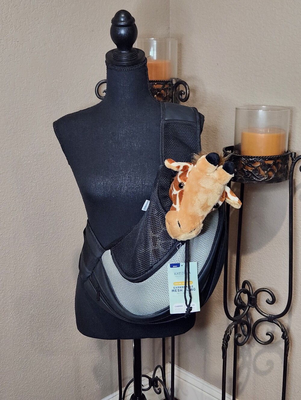 Katiziela Pet Carrier With Expandable Feature Crossbody NWT